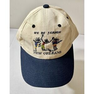 Vintage We Jammin New Orleans SnapBack Hat Men's OS Vacation DadCore Travel Tour